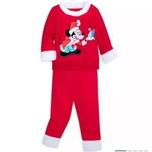 Santa Mickey Mouse Suit for Baby 12-18M. Worn once